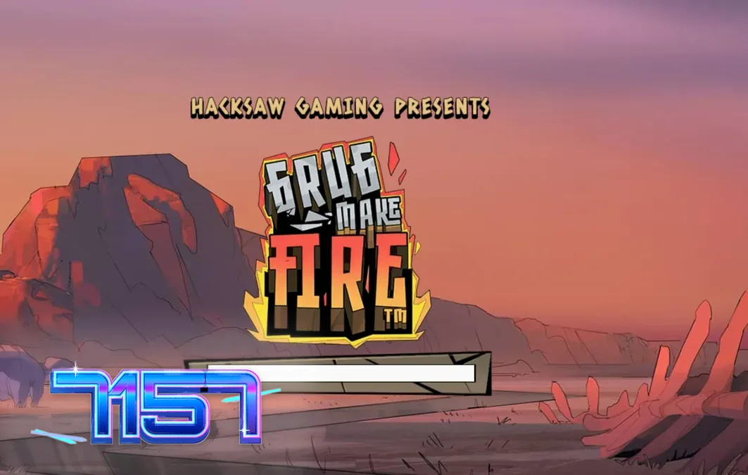 Grug Make Fire slot machine display featuring the caveman character and fiery reel mechanics.